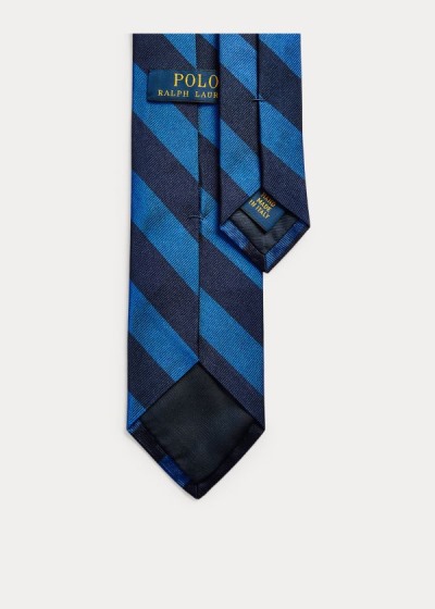 Men's Polo Ralph Lauren Striped Silk Repp Narrow Ties | 405267IOZ